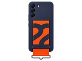 Samsung Galaxy S22 Silicone Cover with Strap - Navy